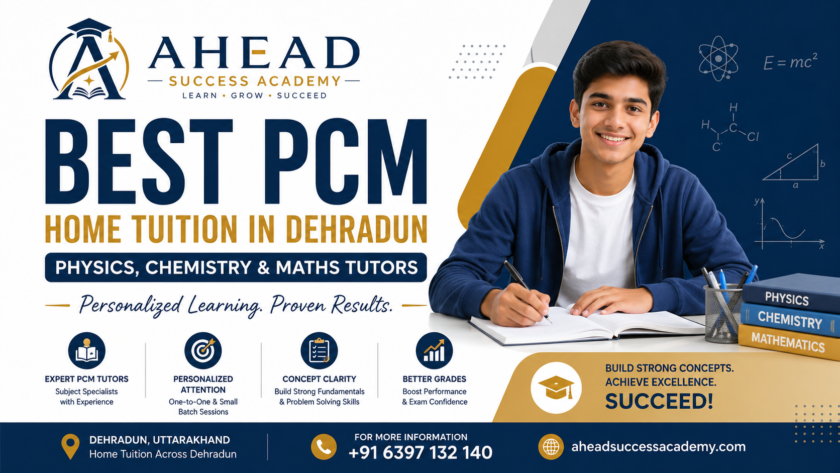 Best PCM Home Tuition in Dehradun Physics, Chemistry & Maths Tutors – Ahead Success Academy